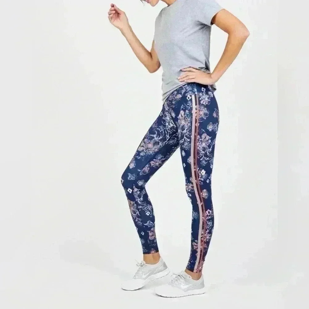 Free People Lose Control Floral Print Leggings Size small NWOT